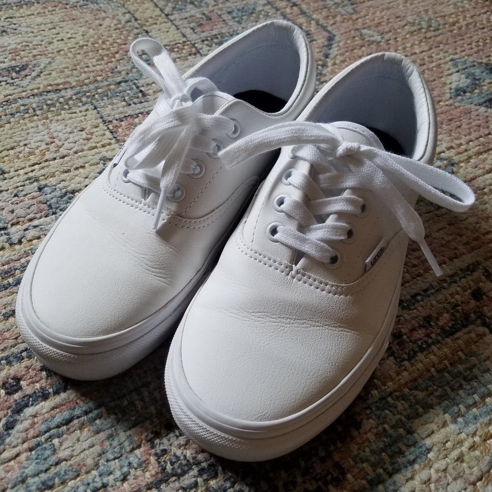 White Vans Size 7